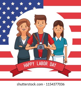 Happy labor day card
