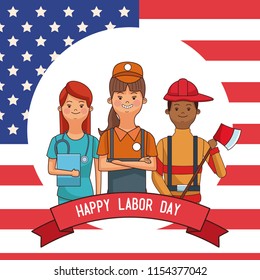 Happy labor day card