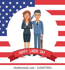 Happy labor day card