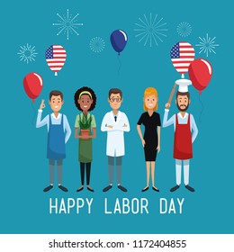 Happy labor day card