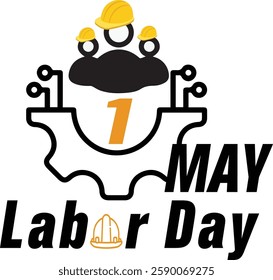 Happy Labor Day card, poster. Vector,Happy labor day hand lettering background banner template.Vector illustration .