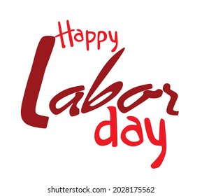 Happy labor day card. vector