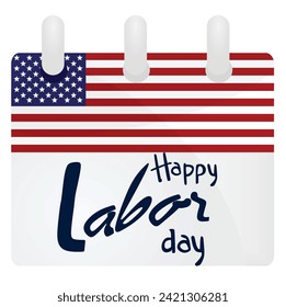 Happy labor day card. vector