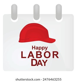 Happy labor day card. vector