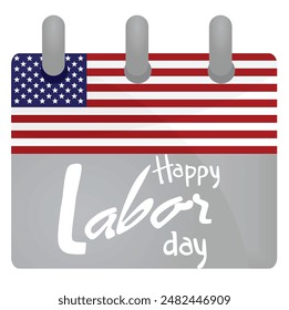 Happy labor day card. vector