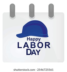 Happy labor day card. vector