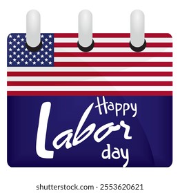 Happy labor day card. vector