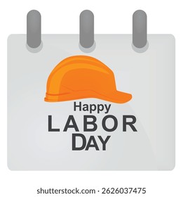 Happy labor day card. vector