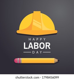 Happy Labor Day Banner Design Template Stock Vector (Royalty Free ...