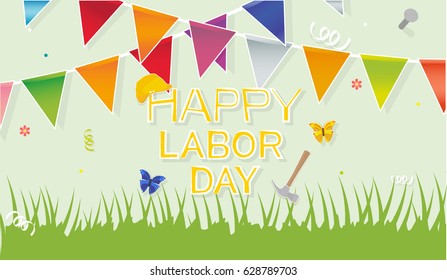 happy labor day. celebration outdoors
