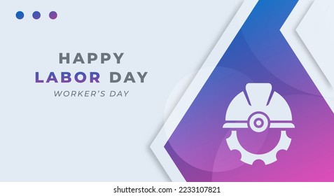 Happy Labor Day Celebration Vector Design Illustration. Template for Background, Poster, Banner, Advertising, Greeting Card or Print Design Element