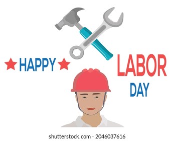 Happy Labor day concept. Happy Labor Day banner. Design template. Vector illustration
