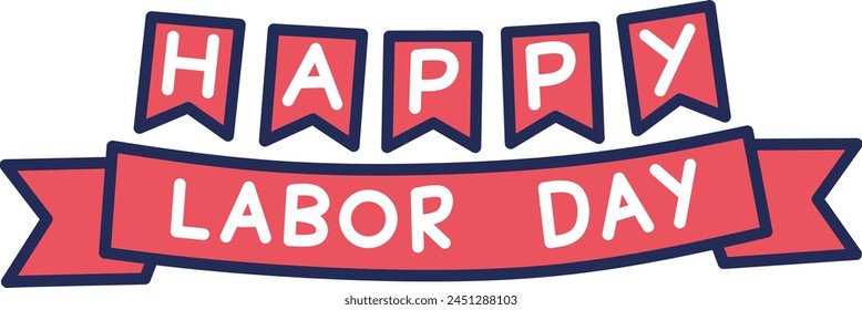 Feliz Día del Trabajo Decoración, Ilustración vectorial