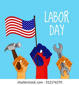 Happy Labor day Design for America , U.S.A.