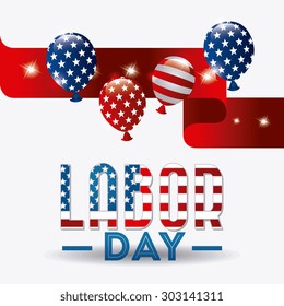 Happy labor day design, vector illustration eps 10.