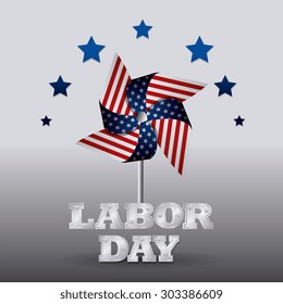 Happy labor day design, vector illustration eps 10.