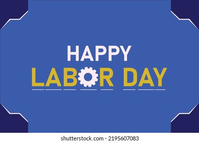 happy labor day event vector abstract background