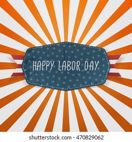 Happy Labor Day festive Badge