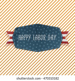 Happy Labor Day festive Emblem