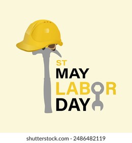 Happy Labor Day greeting card, poster, banner, Vector Template