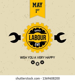 Happy Labor day Greetings Cards / Labor day design - Vector 
