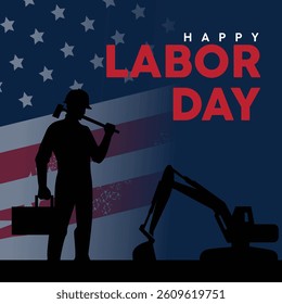 happy labor day, greetings for workers, illustrations for posters, banners
