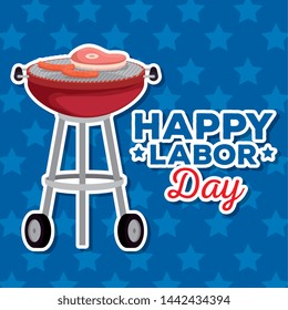 Happy Labor Day With Grilled And Meats