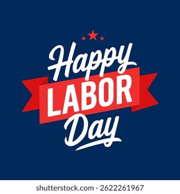 Feliz Dia do Trabalho. Inscrição manuscrita para o feriado do Dia do Trabalho. Cartas, banner, cartaz. Ilustração vetorial