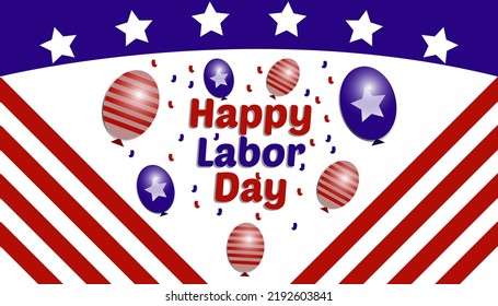 Happy Labor Day holiday banner,labor day greeting card design