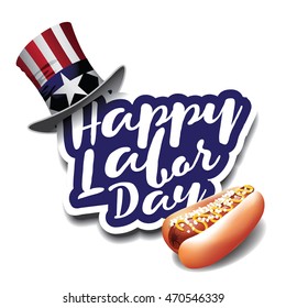 Happy Labor Day icon. EPS 10 vector.