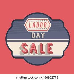 happy labor day icon vector isolated graphic