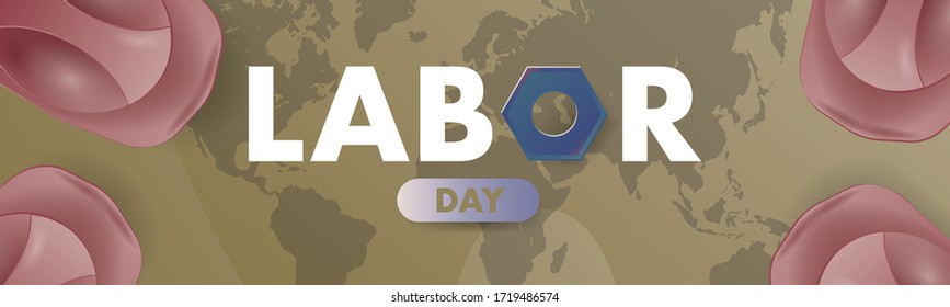 Happy Labor Day illustation Background. May first International Workers Day. International Workers Day with creative Vector illustration on white background