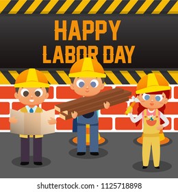 Happy Labor Day Illustration