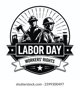 Happy Labor Day Illustration Design.