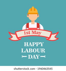 Happy Labor Day, International Workers Day typography Vector Template Design Illustration, vector illustration of workers. for poster design, banner for International Labor Day on May 1st