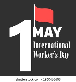 Happy Labor Day, International Workers Day typography Vector Template Design Illustration, vector illustration of workers. for poster design, banner for International Labor Day on May 1st