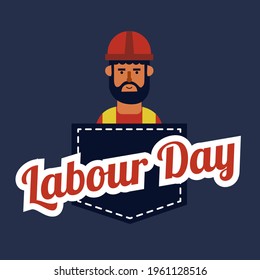 Happy Labor Day, International Workers Day typography Vector Template Design Illustration, vector illustration of workers. for poster design, banner for International Labor Day on May 1st