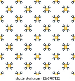 Happy labor day keys pattern seamless vector repeat for any web design