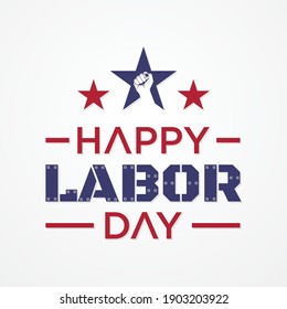 Happy Labor Day letter for element design. Vector illustration EPS.8 EPS.10