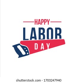 Happy Labor Day Logo Template. American Labor day isolated  vector design illustrations
