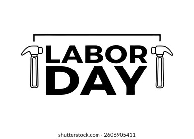  Happy labor day logo vector illustration.