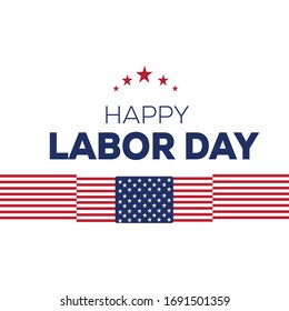 Happy Labor Day May Day USA Vector Design Template