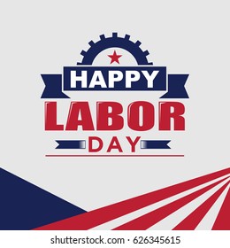 Happy Labor day, Mayday, Worker, Greeting Card