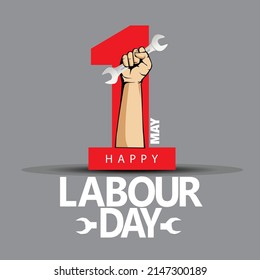  happy Labor Day On 1 May. vector illustration design.	