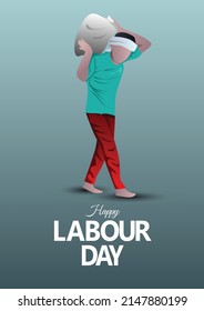  happy Labor Day On 1 May. vector illustration design.	