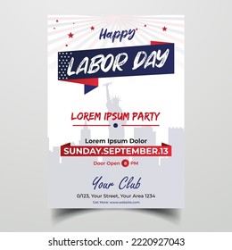 Happy Labor Day. Poster or Banner. May International labour day