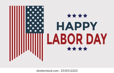  Happy Labor Day Poster, banner. vector illustration.