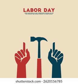 happy Labor day poster design