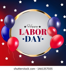 Happy Labor Day Poster Vector Illustration EPS10