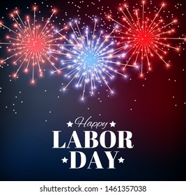 Happy Labor Day Poster Vector Illustration EPS10